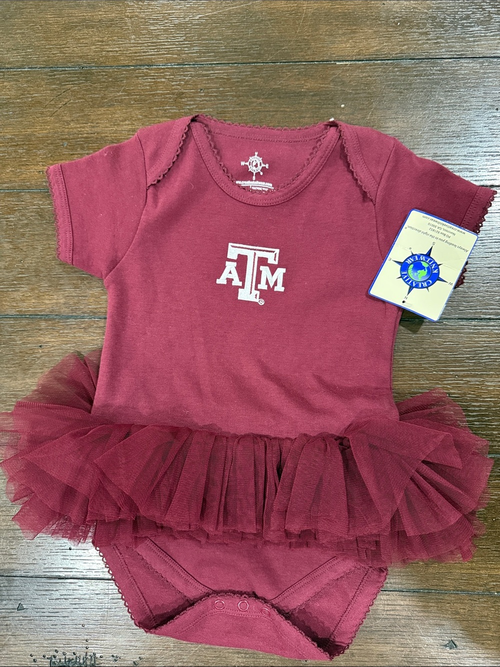 Texas A&M Maroon Tutu Bodysuit for Kids